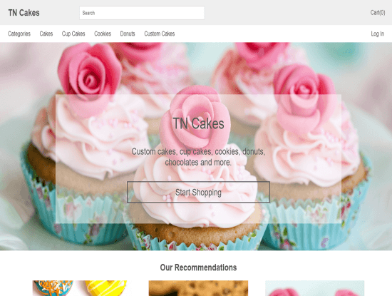 eCommerce for a Bakery